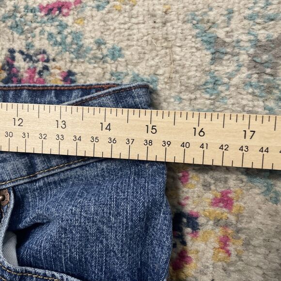 Womens Levi's Stretch Mid-Rise Boot Cut Blue Jeans Size 10 Medium Wash - Picture 4 of 7